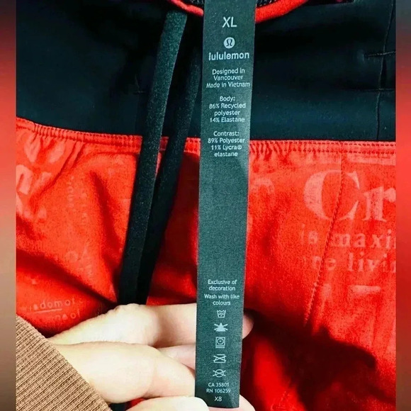 Lululemon T.H.E. Short  Linerless 7" Manifest Dark Red Men's Shorts Size XL - Picture 5 of 5